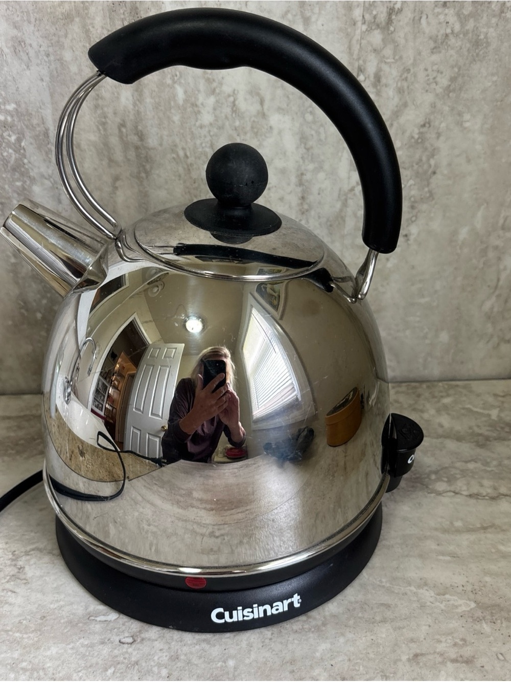 Cuisinart Cordless Automatic Electric Kettle KUA-17  Stainless Steel Tested